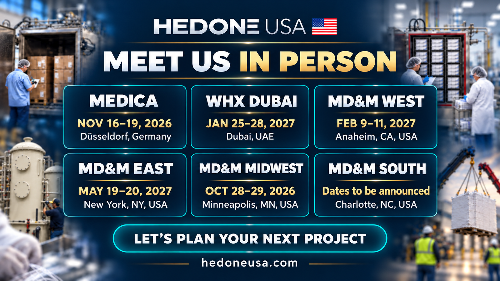 Save the dates for our upcoming events! 